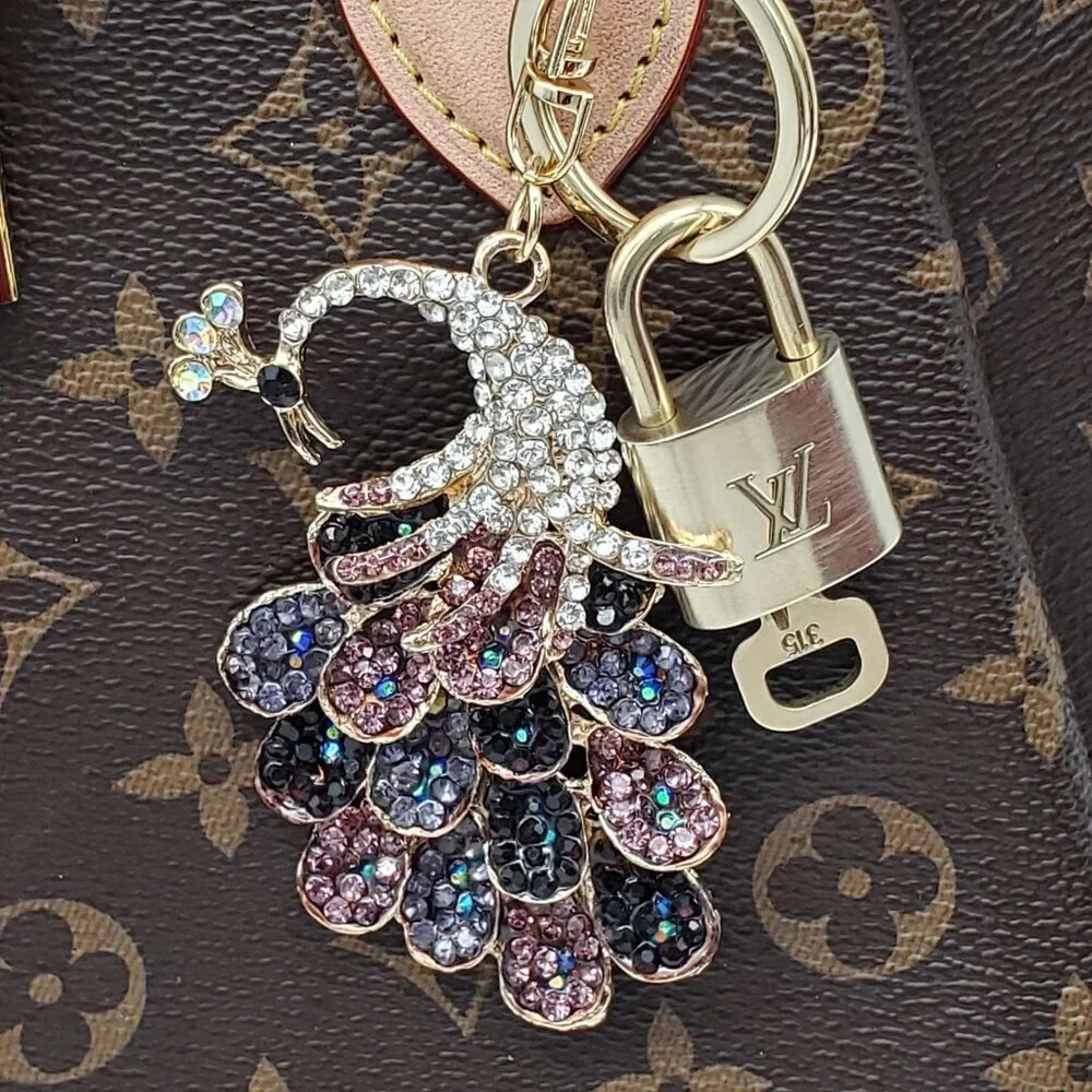 Authentic Louis Vuitton Gold Padlock 🔑 Unbranded Keychain Bag Charm LV