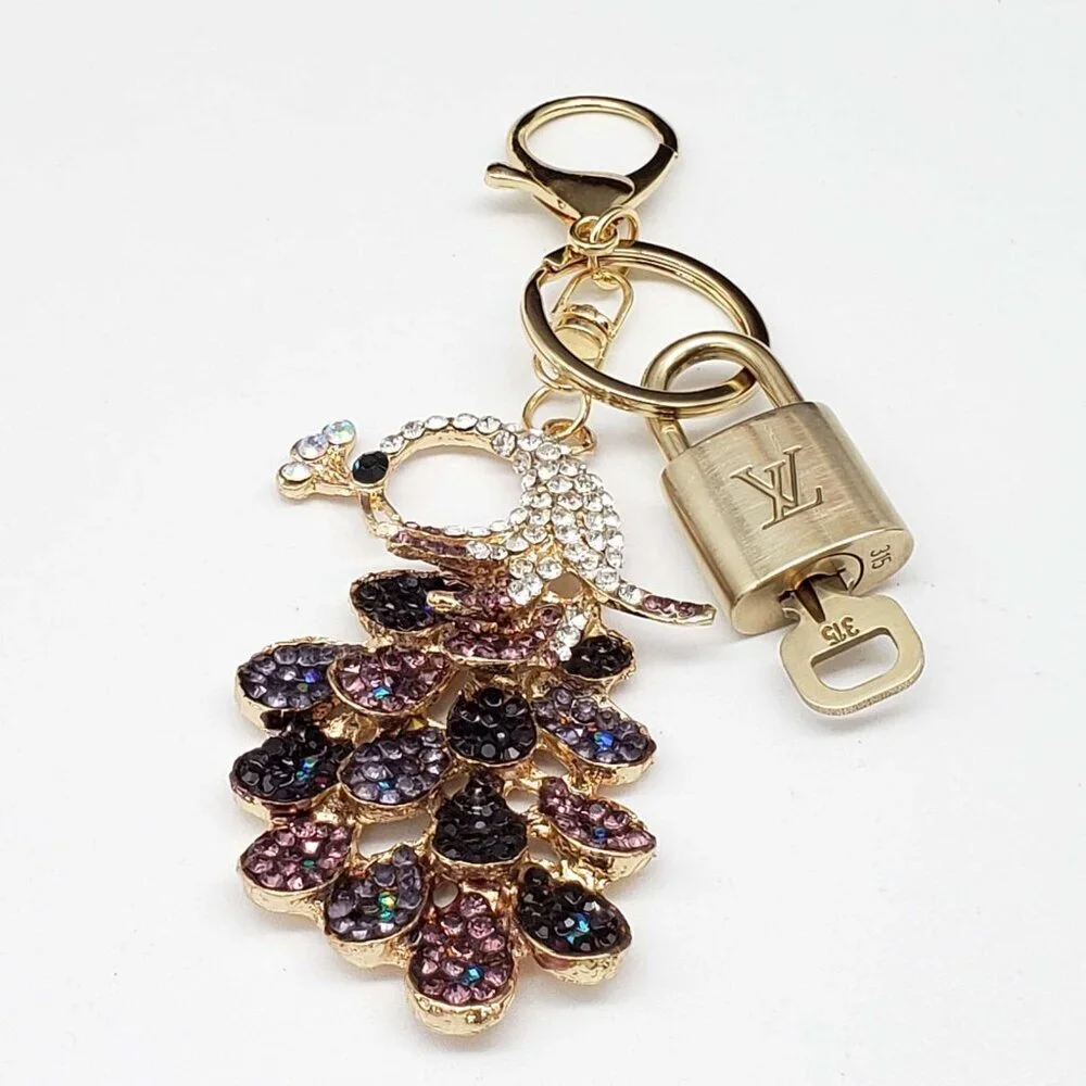 Authentic Louis Vuitton Gold Padlock 🔑 Unbranded Keychain Bag Charm LV