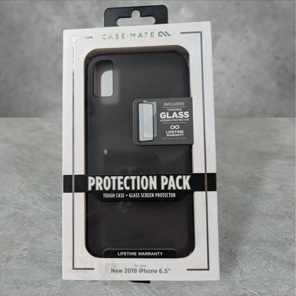Case-Mate Protection Pack Case For Apple iPhone‎ 2018 6.5 (XS Max) - Black A7