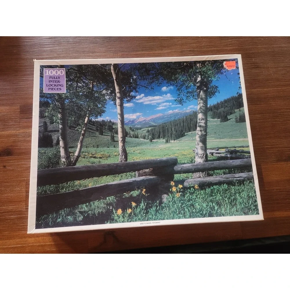 Vintage Rainbow Works Jigsaw Puzzle-1000 Pieces-Gray's‎ Basin, Wyoming - Sealed