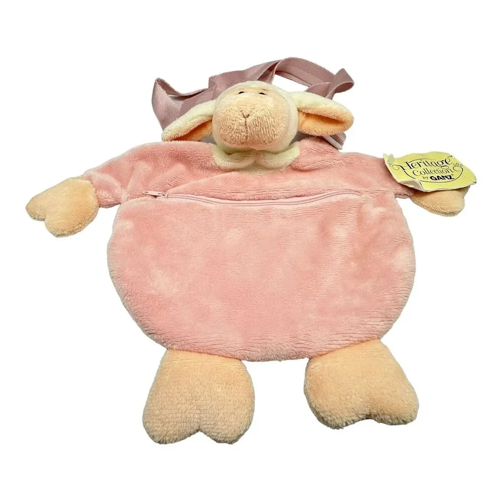 Ganz Heritage Collection EASTER‎ POUCH Lamb Pink Zipper Bag HE5907 Rare