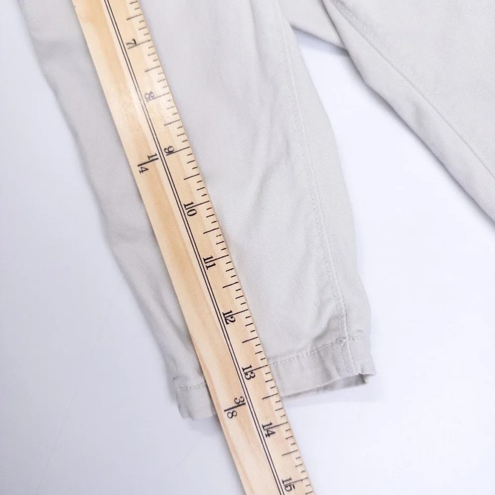 Baby Gap Chino Pants Kids 6-12M Ivory Stretch Twill Straight Leg Trousers‎