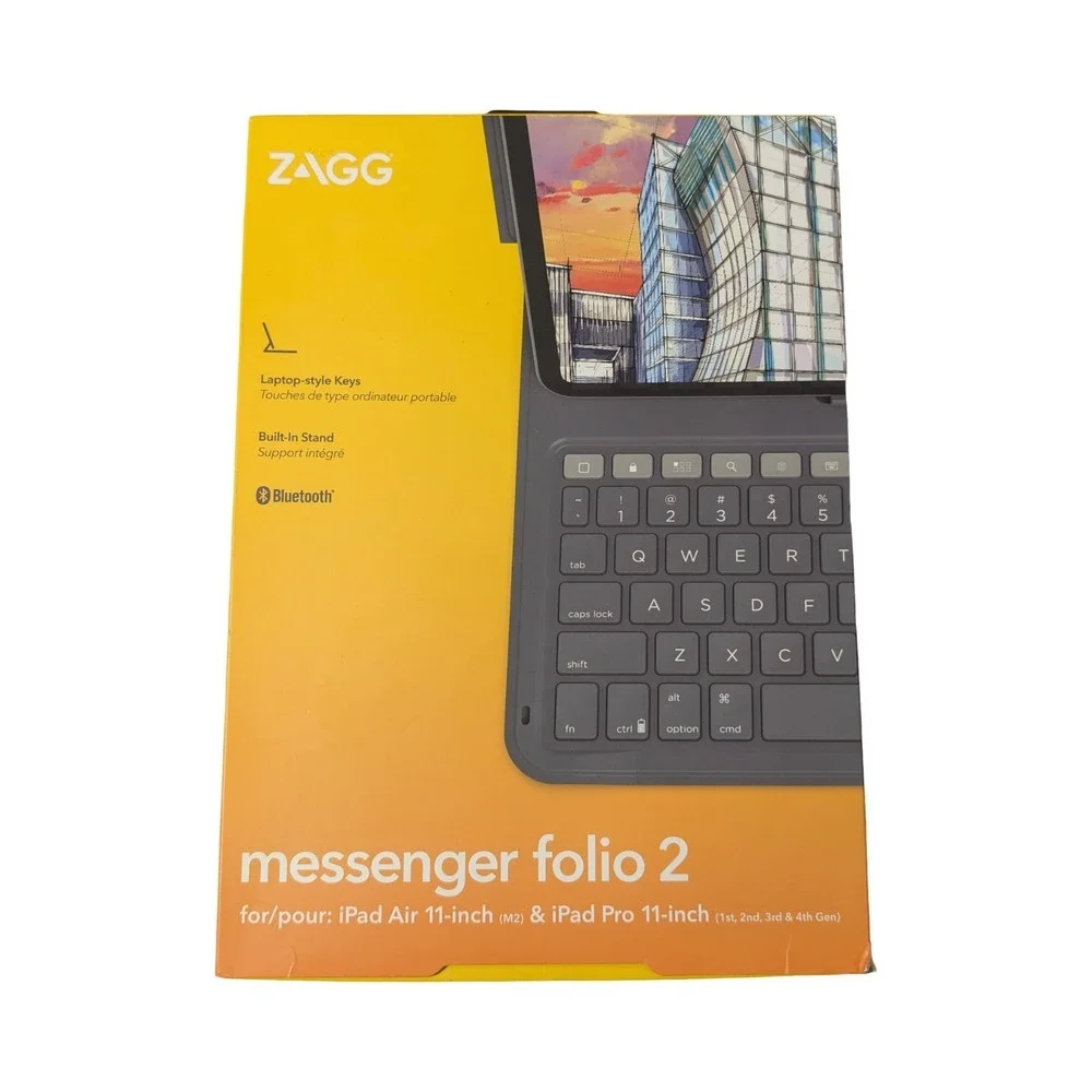 BbN ZAGG Messenger Folio 2‎ Keyboard for iPad Air 11 (M2) & Pro 11 (1-4th Gen)