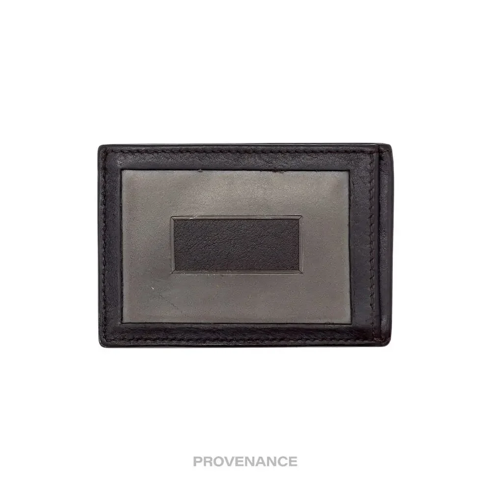 🔴 Gucci Card Holder Wallet - Dark Chocolate MicroGuccissima