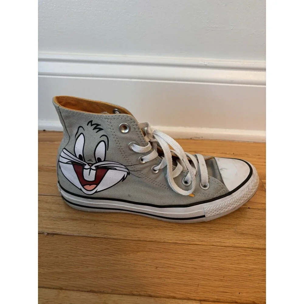 Converse x Looney Tunes Bugs Bunny Chuck Taylor High Top Gray Mens 5 W7