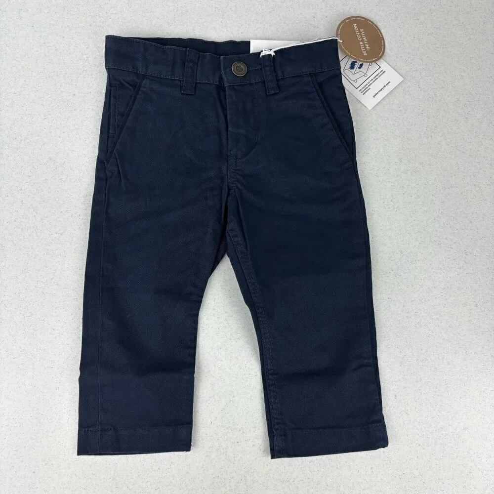 Polarn O. Pyret Regular Straight Leg Pants Navy NWT 9-12M