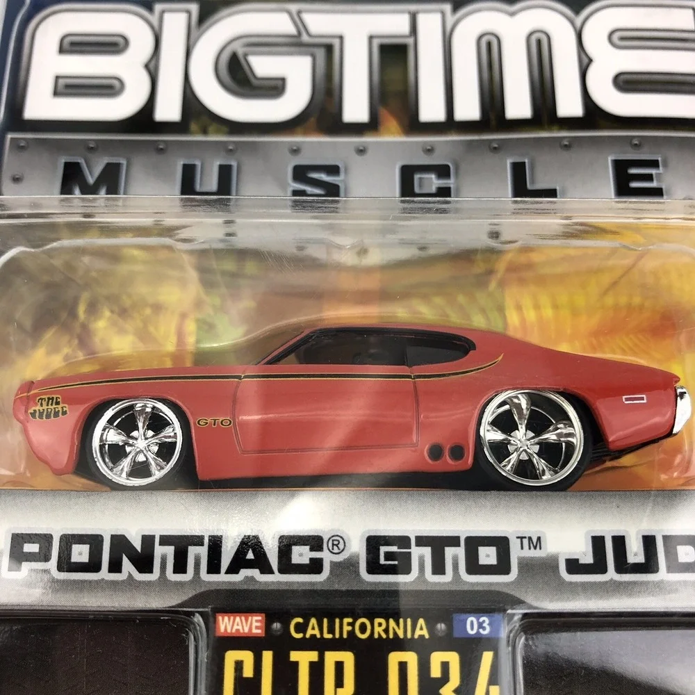 Jada Dub City Bigtime Muscle 69 1969 Pontiac GTO Judge Orange Diecast 1/64 Scale