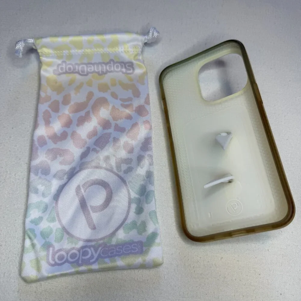 Loopy Case iPhone 11‎ Pro White Opal Leopard Righty with Bag