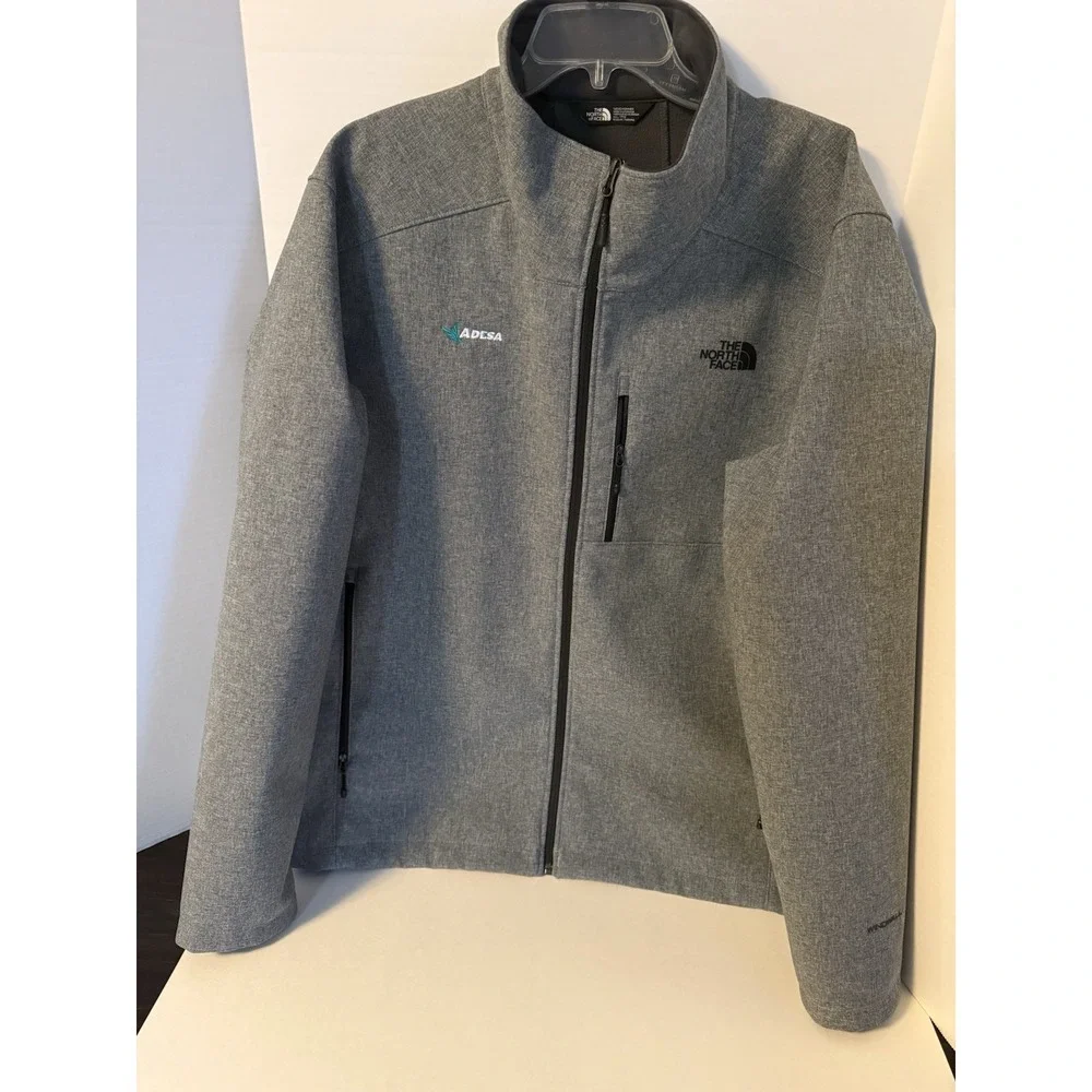 The North Face Men's Windwall Soft Shell Gray Jacket XXL‎ Adesa logo