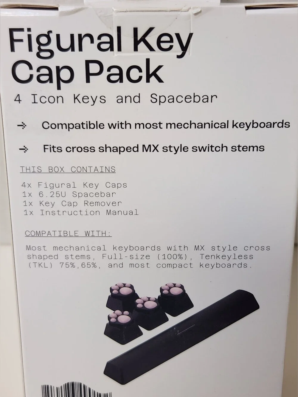NORTH Figural Keycap Packs - Pink Paw & Purple Icon Sets