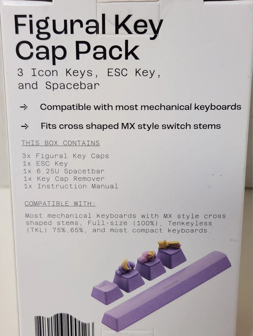 NORTH Figural Keycap Packs - Pink Paw & Purple Icon Sets