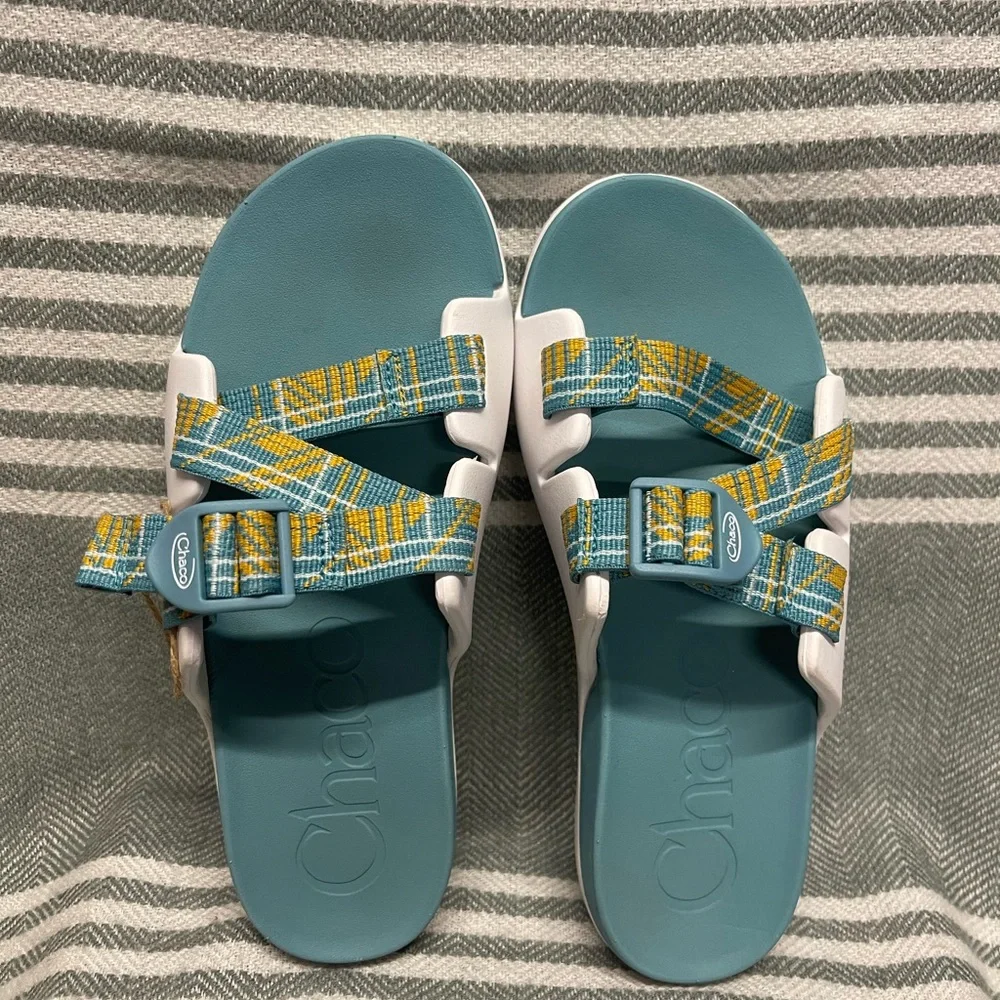 Chaco sandals teal