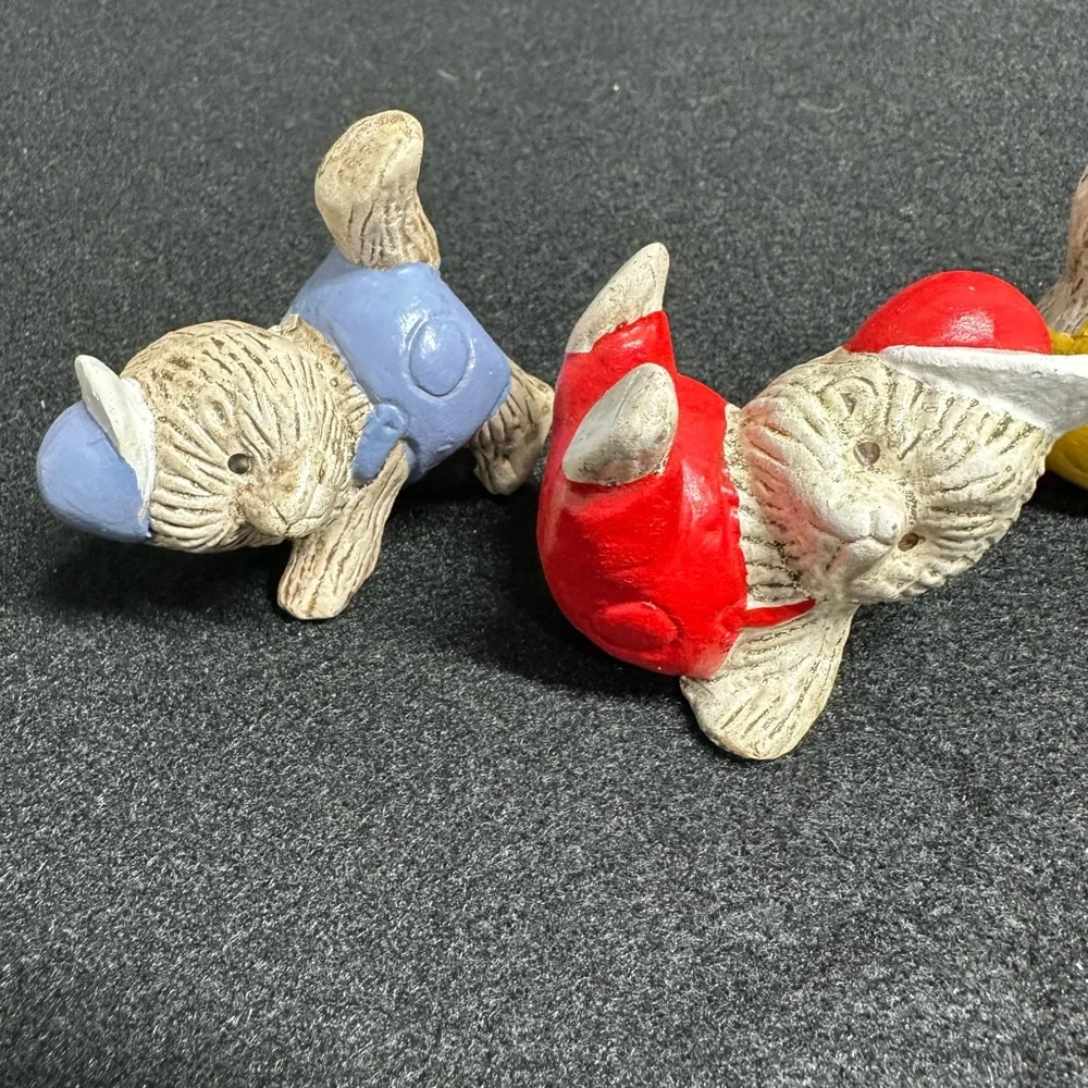 Vintage Japan Style Anthropomorphic Mouse Figurines Set Of 3 Josef Style