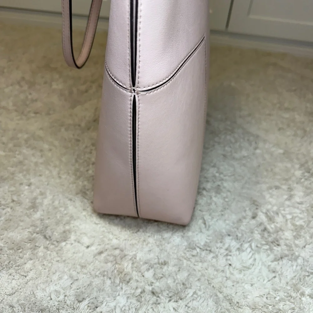 Tory Burch T Block North South Tall Tote Pink Shell
