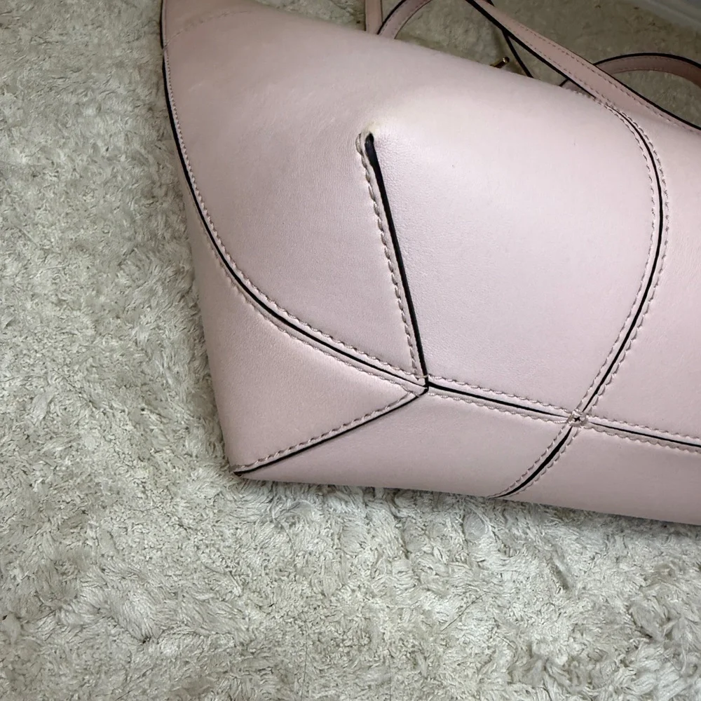 Tory Burch T Block North South Tall Tote Pink Shell