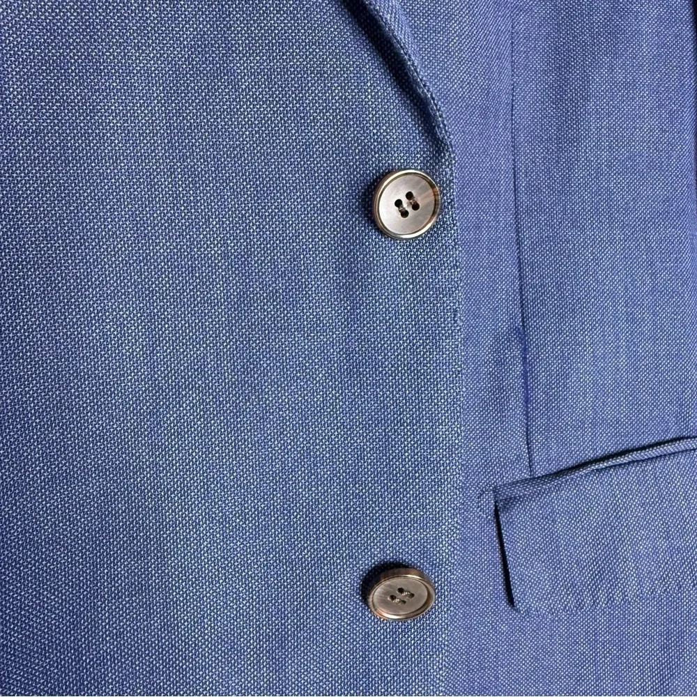 Suitsupply Napoli Jacket Size 46 US Slim Straight Cut Navy Blue 100% Wool