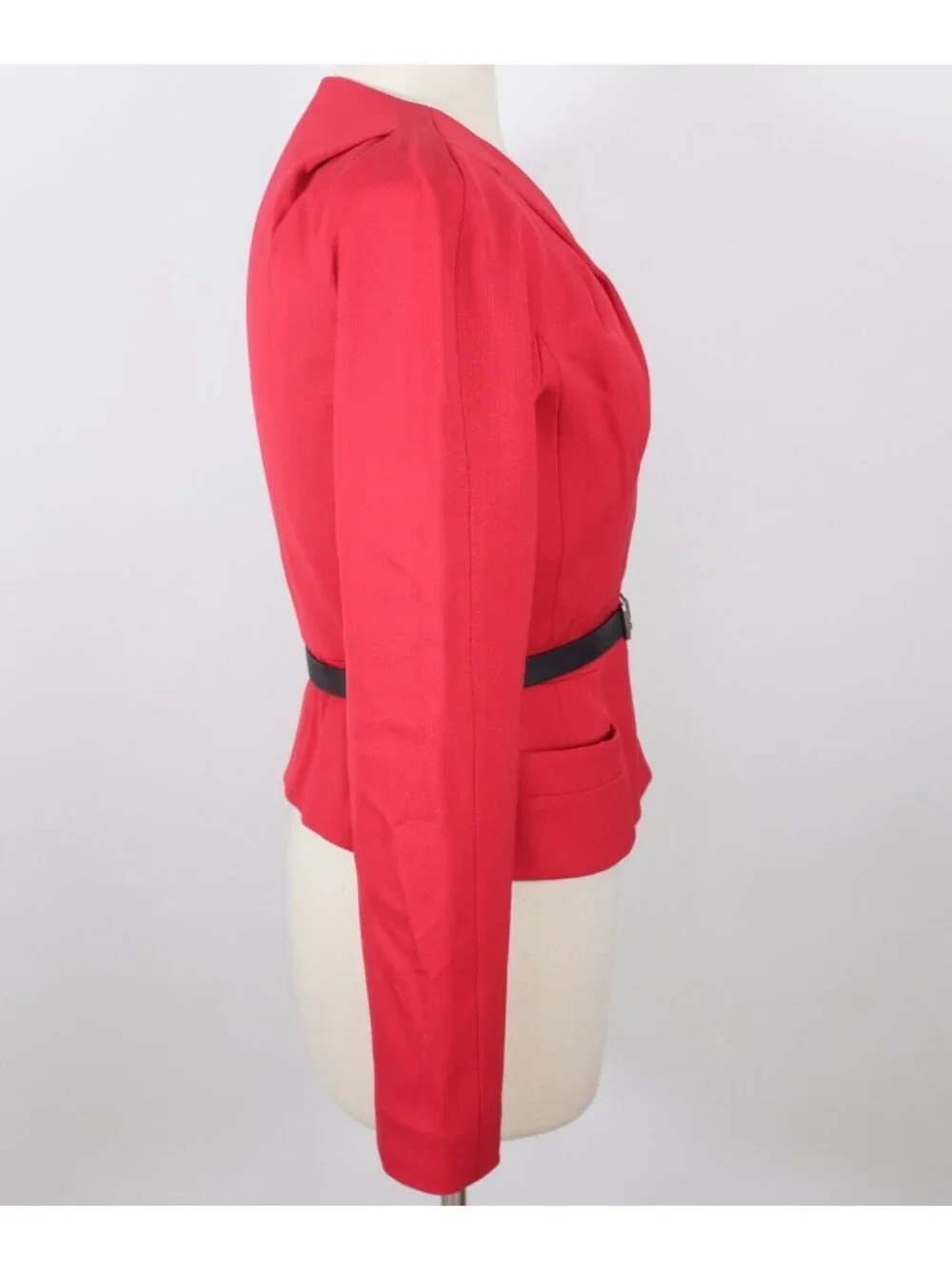 Christian Dior Paris 38 US 6 Bar Jacket red belted