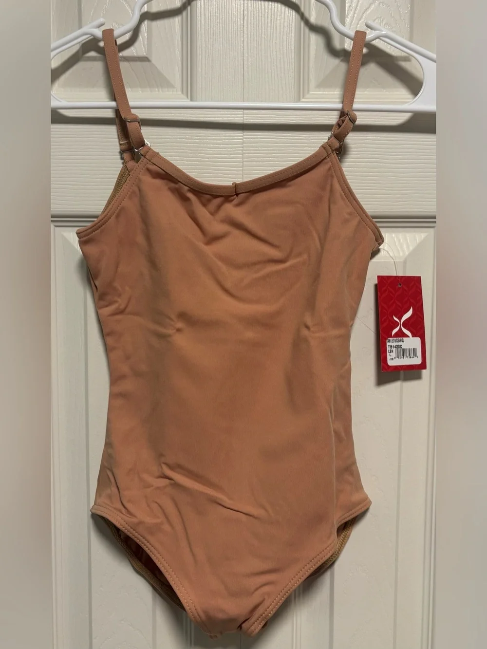 NWT Capezio Girls Nude Camisole Leotard