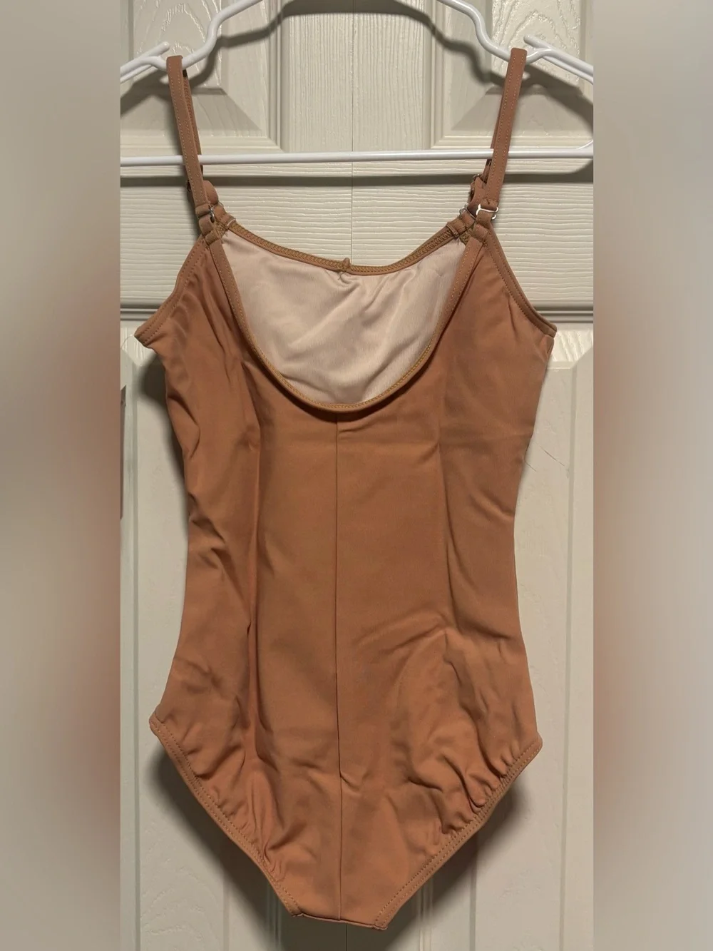 NWT Capezio Girls Nude Camisole Leotard