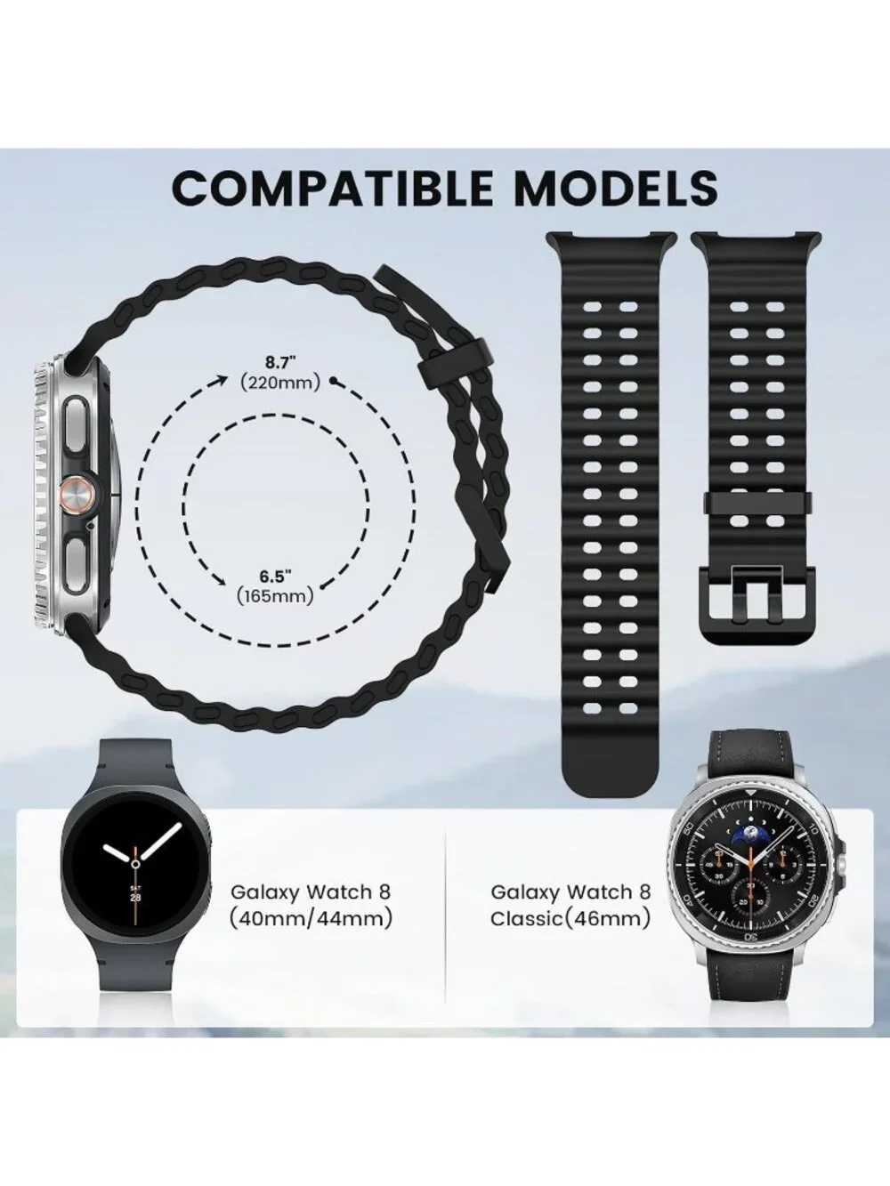 Unisex Mine Green Analog Breathable Marine Replacement Samsung Galaxy Watch