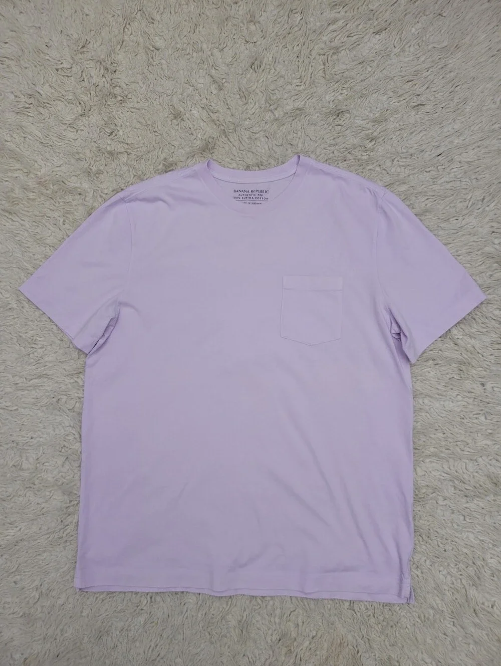 Banana Republic Authentic Tee Shirt Supima Cotton Lavender Sz XL