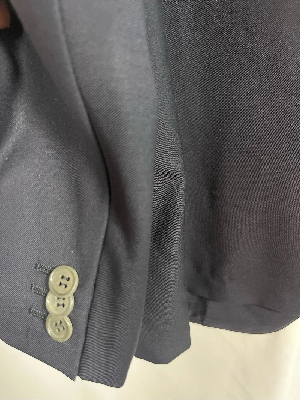 Ermenegildo zegna vintage fine worsted super 100s wool black blazer size 56
