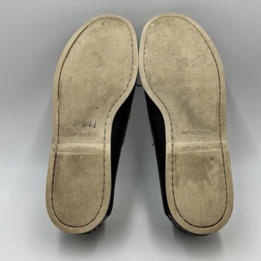 Sperry Top Sider Blue Leather Boat Shoe