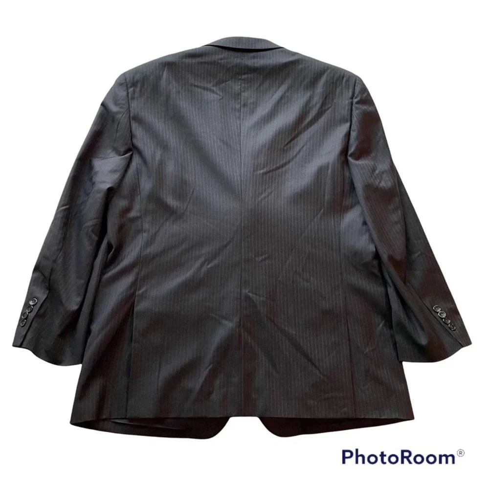 Emanuel Ungaro Suit Jacket Blazer Sport Coat Navy Blue Size 46R formal office