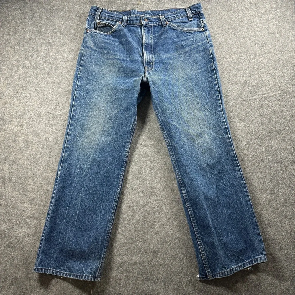 Vtg Levi's 517 Orange Tab Jeans Mens 38x32 (fits 34x28) Bootcut Made in USA