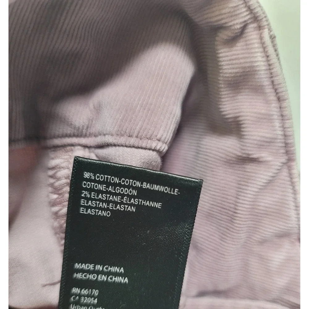 Free People We The Free Pink Corduroy High Rise Flare Pants Size 28