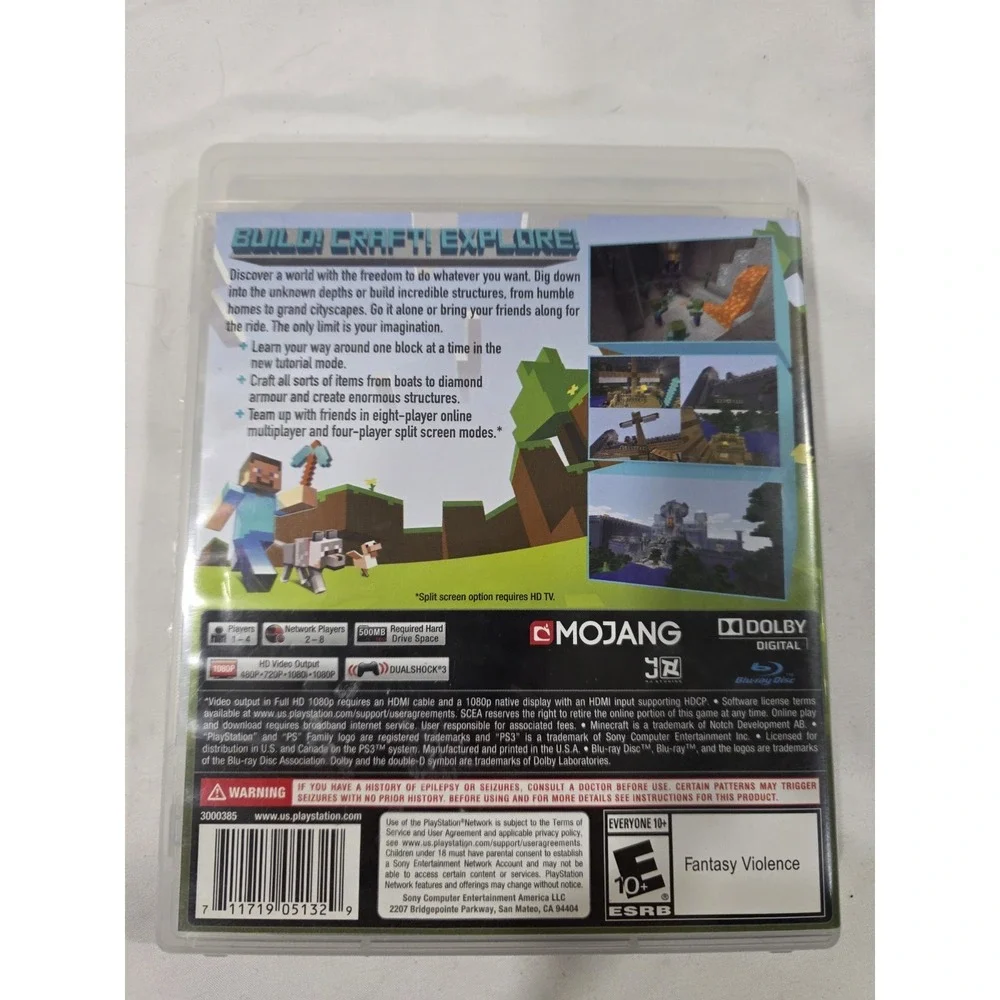 Sony minecraft playstation
