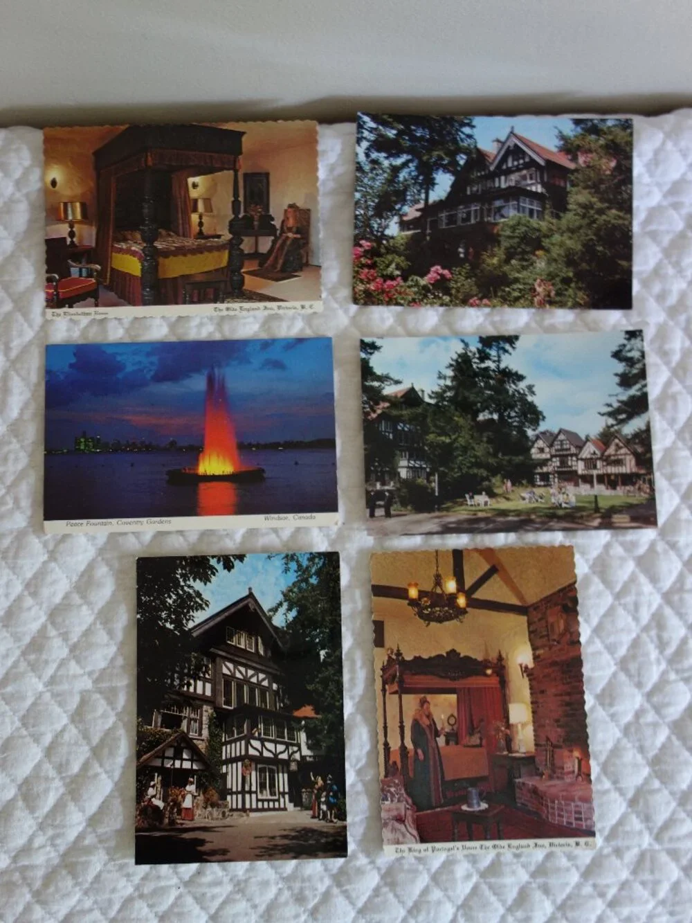 Lot of 6 unused Vntg Canada (Victoria / Windsor) Postcards