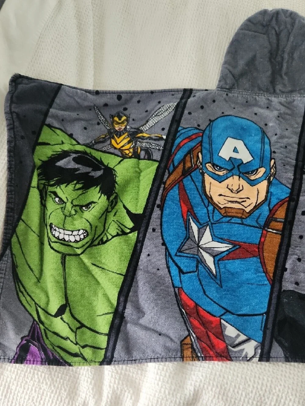 Marvel Superhero Kids Costume Hoodie Towel - Multicolor