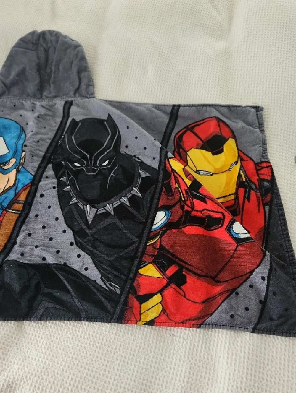 Marvel Superhero Kids Costume Hoodie Towel - Multicolor