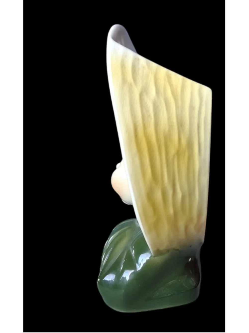 Vintage MCM Royal Copley Glazed Asian Hanging Wall Pocket Planter