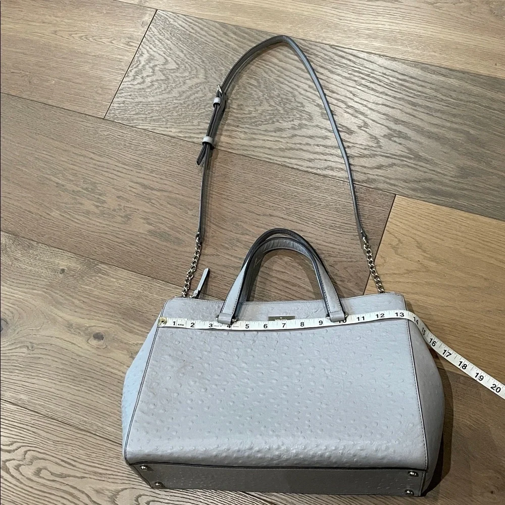 Kate Spade New York Loden Bristol Drive Ostrich Embossed Leather Bag