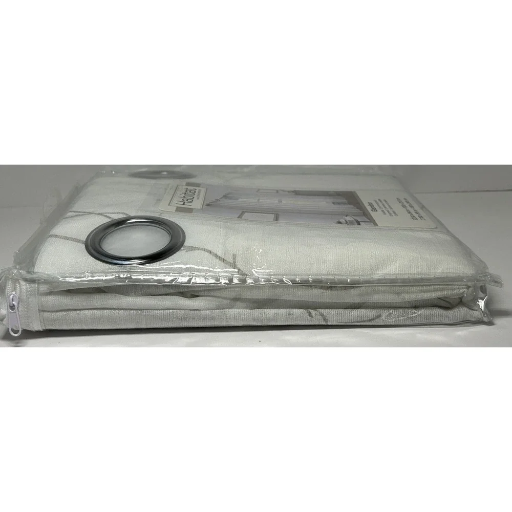 Commonwealth Habitat Embroidered Giardino Cream Sheer Curtain Polyester 52