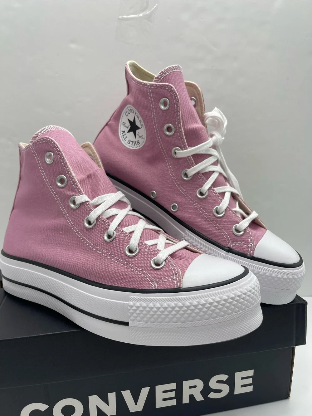 Converse A12954F CAS LIFT HI CLIFFSIDE ROSE/WHITE/BLACK Platform Sneakers