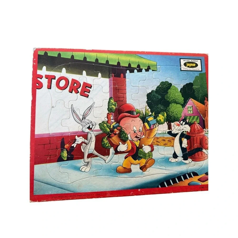 Vintage lot‎ of frame-tray puzzles Disney and cat