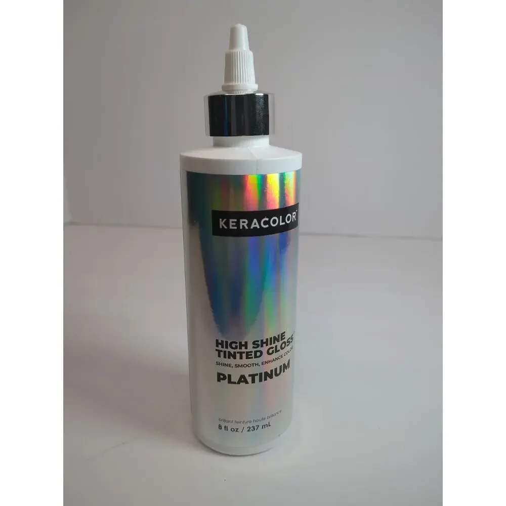 Keracolor Platinum High Shine Tinted Hair Gloss for In Shower Use 8fl oz New