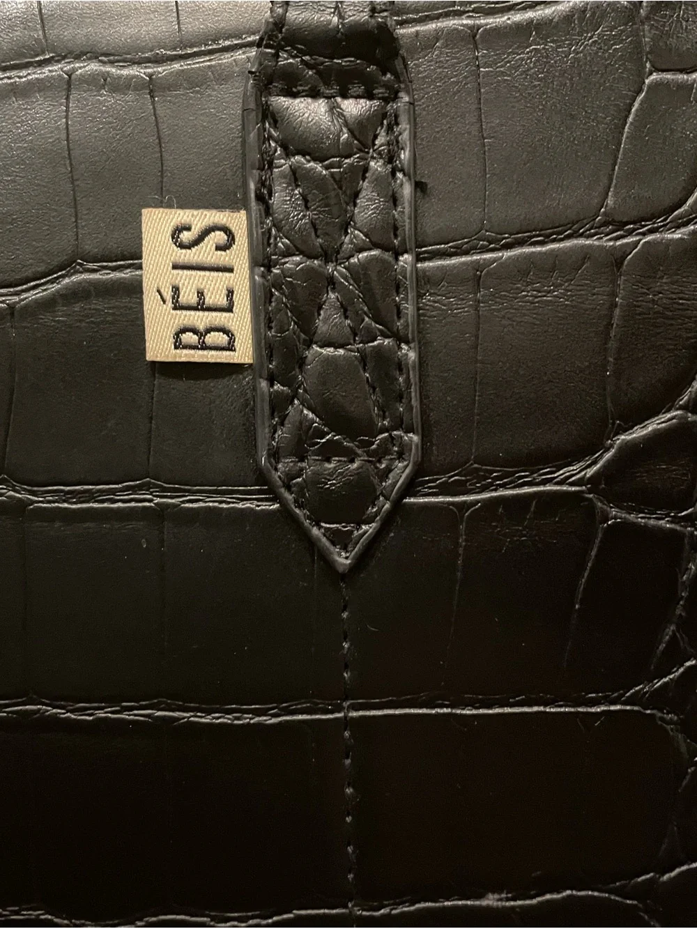 BEIS croc embossed