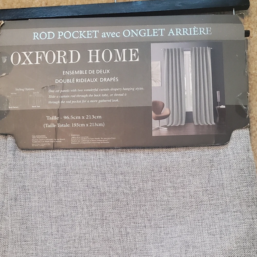 Oxford gray woven