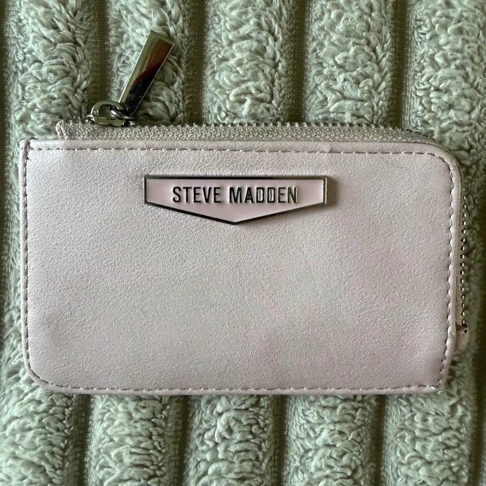 Steve Madden Crossbody Bag Bundle Pink Brown Handbags with Logo Straps 3pc Set