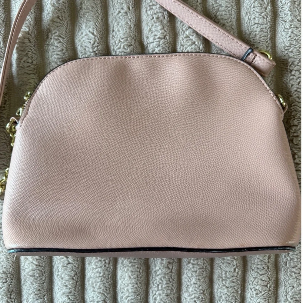 Steve Madden Crossbody Bag Bundle Pink Brown Handbags with Logo Straps 3pc Set