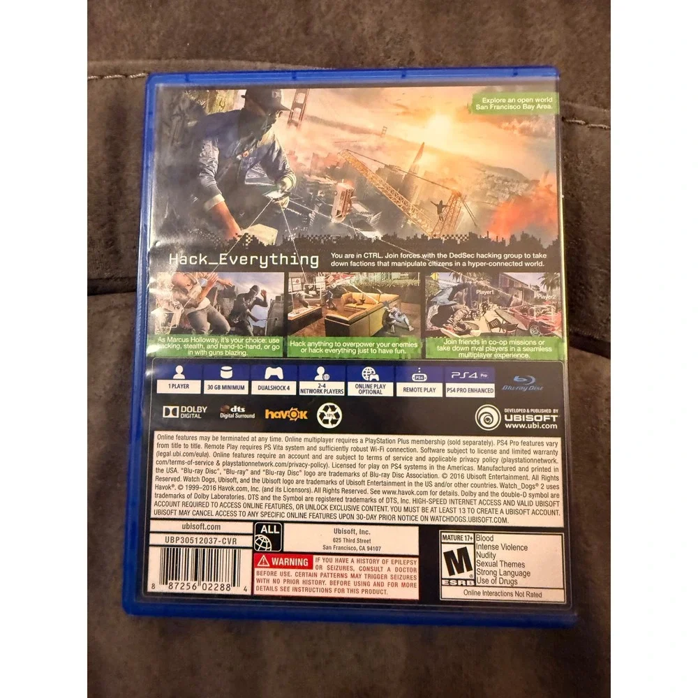 Sony watch dogs