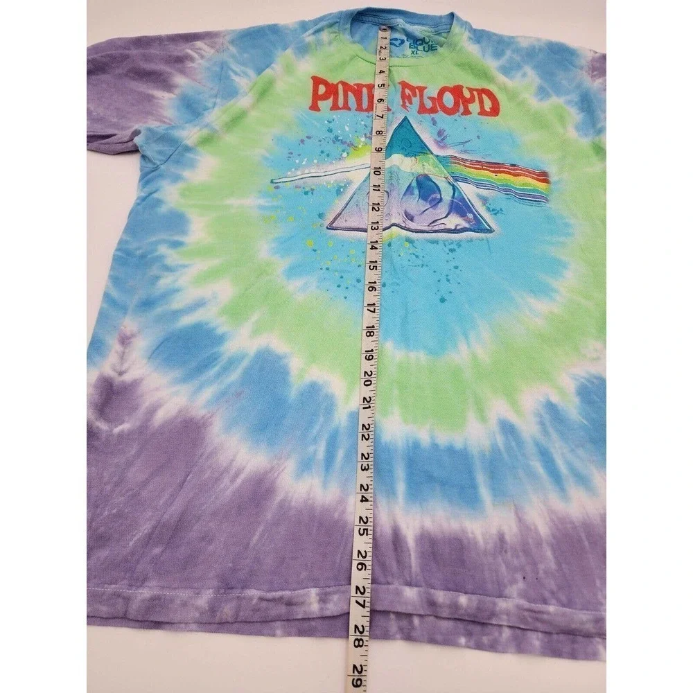 Pink Floyd Dark Side Oil Paint Tie-Dye T-Shirt 2017 Size XL