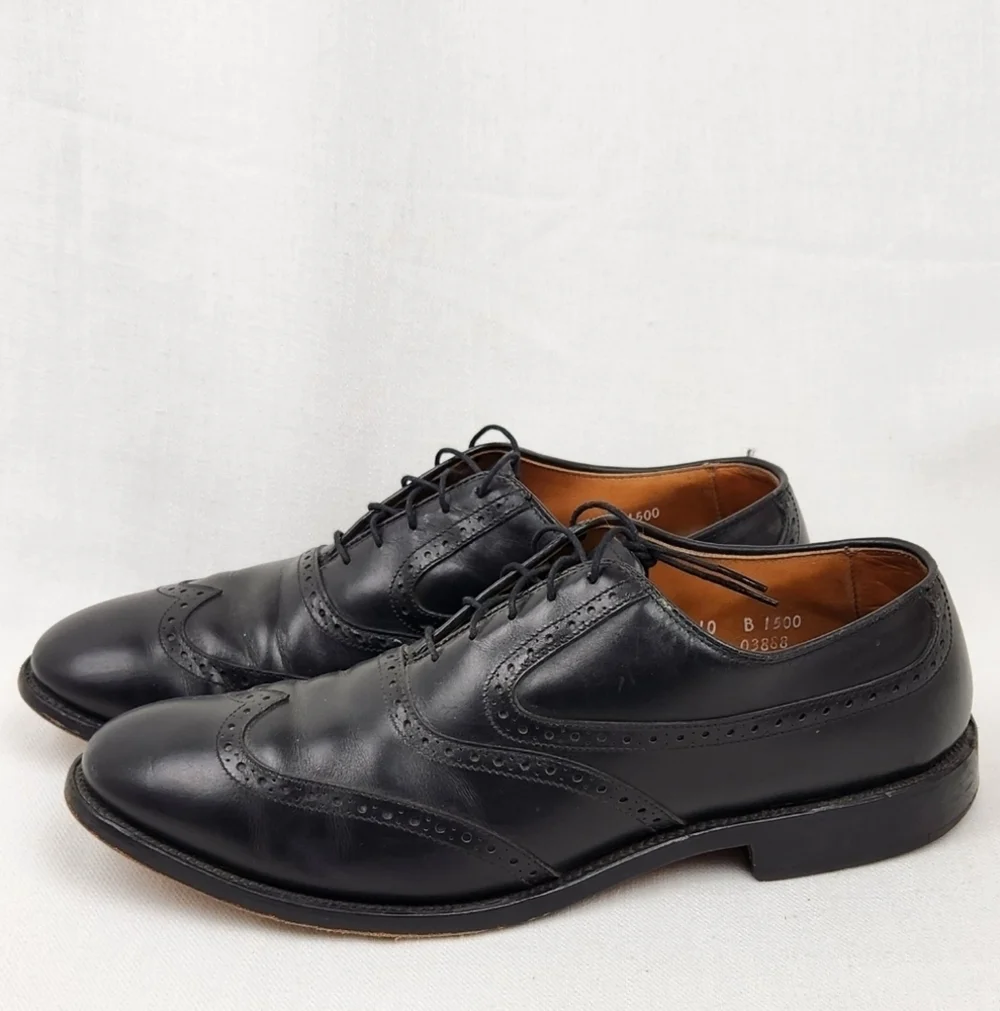 Allen Edmonds Black Birmingham Oxford Leather Dress Shoes