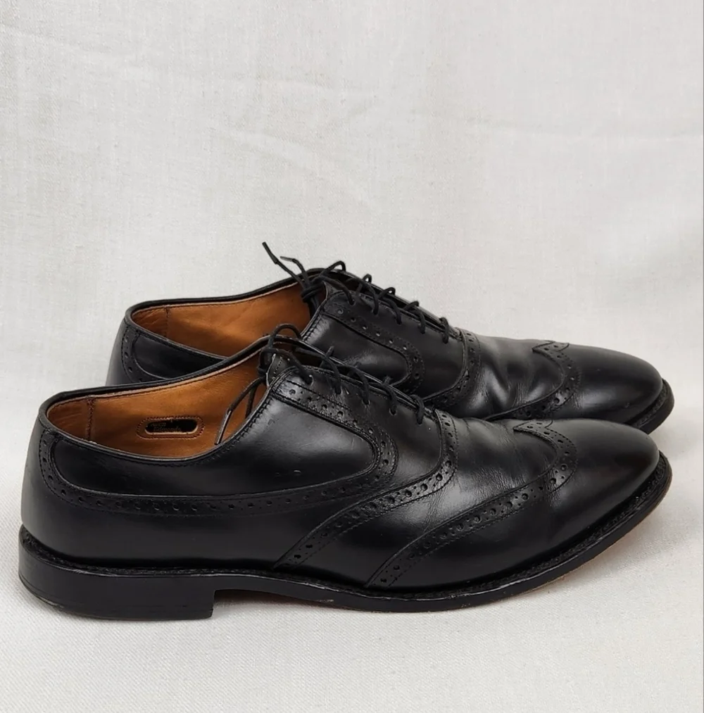 Allen Edmonds Black Birmingham Oxford Leather Dress Shoes