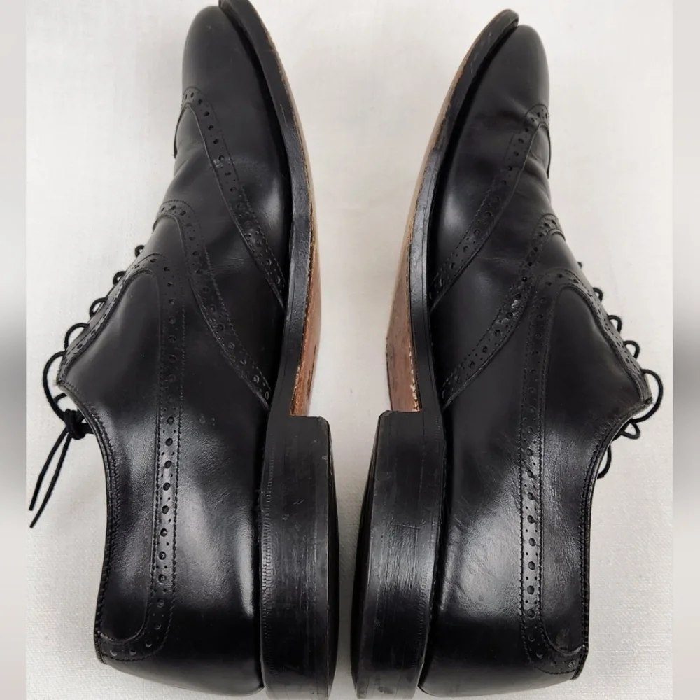 Allen Edmonds Black Birmingham Oxford Leather Dress Shoes