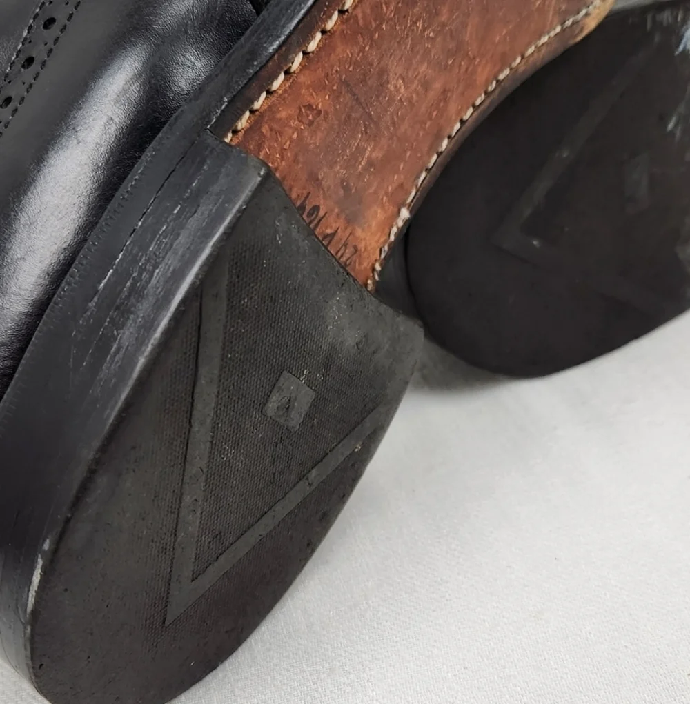 Allen Edmonds Black Birmingham Oxford Leather Dress Shoes